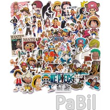 Pabil One Piece Anime Manga Figürleri Sticker - Çıkartma - Etiket - 10 Adet