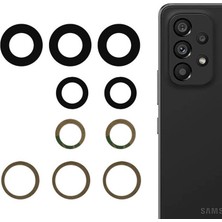 Fodos Samsung Galaxy A33 5g Kamera Lensi Cam - Kamera Camı - Yapışkanlı SM-A336E Uyumlu