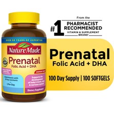 Nature Made Prenatal With Folic Acid + Dha 100 Softgels