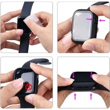 Ceptex Apple Watch 40MM Uyumlu Tam Kaplama Silikon Kılıf