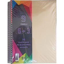 Artlantis 6+3 Ayraçlı Defter 9 Konulu 225 Yaprak 1 Adet 6 Kareli 3 Çizgili Spralli Plastik Kapak Seperatörlü