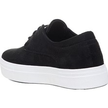 Garajmen Siyaha Beyaz Süet Erkek Sneaker Ayakkabı