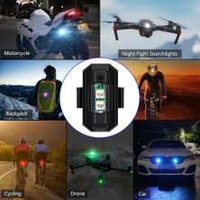 Oto Aksesuarcım Mini LED Flash 7 Renk Rgb USB Şarjlı Araba Motosiklet Bisiklet Drone Uyumlu