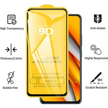 HANPORIUM Redmi Note 12 5G Ekran Koruyucu 9D Kırılmaz Cam - Ultra Darbe Emici Etkin Koruma - Ekranı Tam Kaplar