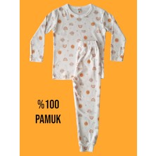 Çamaşır Bahçesi Uzun Kollu Desenli Çocuk Pijama Takım #baskılıçocukpijamatakım #çamaşırbahçesi #kısakollupijamatakım