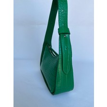 Melecco Kroko Kadın Askılı Kol ve Omuz El Çantası Spor Çanta Kadın Şık Hediye Muadil Çanta