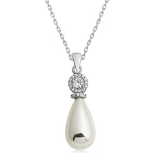 Aya Diamond Gümüş Damla Inci Kadın Kolye