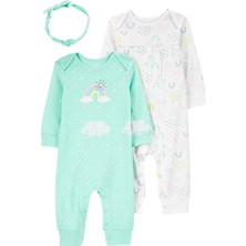 Carter's Kız Bebek Tulumlu Set
