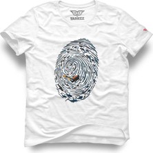 Parmak Izi ve Dalgıç Tasarım Tişört