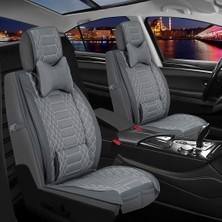 Fresh Start fiat Tipo Uyumlu Lüx Deri Oto Koltuk Kılıfı Ön Arka Takım Royal Serisi Füme