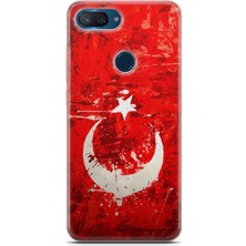 Denza Case Xiaomi Mi 8 Lite Uyumlu Kılıf Hd Baskılı Kılıf - Ay Yıldız