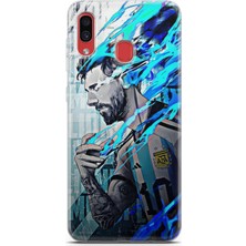 Denza Case Samsung Galaxy A30 Uyumlu Kılıf Hd Baskılı Kılıf - Messi