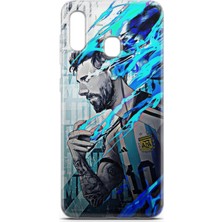 Denza Case Samsung Galaxy A30 Uyumlu Kılıf Hd Baskılı Kılıf - Messi