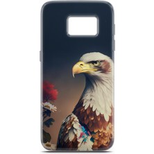 Denza Case Samsung Galaxy S7 Uyumlu Kılıf Hd Baskılı Kılıf - Kartal
