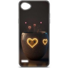 Denza Case Lg Q6 Uyumlu Kılıf Hd Baskılı Kılıf - Aşk Yuvası
