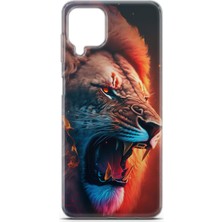 Denza Case Samsung Galaxy M12 Uyumlu Kılıf Hd Baskılı Kılıf - Aslan Kral