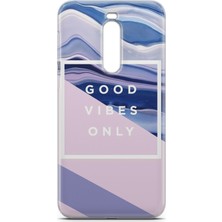 Denza Case Meizu X8 Uyumlu Kılıf Hd Baskılı Kılıf - Good Vibes Only