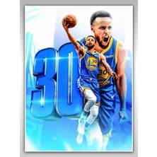 Saturndesign Stephen Curry Poster 45X60CM Nba Basketbol Afiş - Kalın Poster Kağıdı Dijital Baskı