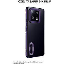 Caseart Xiaomi Redmi Note 12 4g Kapak Yanları Renkli Lens Korumalı Logo Gösteren Şeffaf Luxury Silikon Kılıf - Mavi