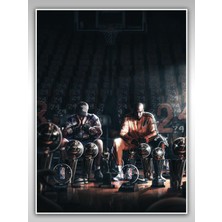 Saturndesign Kobe Bryant Poster 45X60CM Nba Basketbol Afiş - Kalın Poster Kağıdı Dijital Baskı