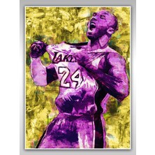 Saturndesign Kobe Bryant Poster 45X60CM Nba Basketbol Afiş - Kalın Poster Kağıdı Dijital Baskı