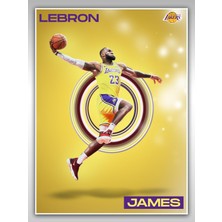 Saturndesign Lebron James Poster 45X60CM Nba Basketbol Afiş - Kalın Poster Kağıdı Dijital Baskı