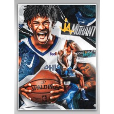 Saturndesign Ja Morant Poster 45X60CM Nba Basketbol Afiş - Kalın Poster Kağıdı Dijital Baskı