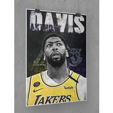 Saturndesign Anthony Davis Poster 60X90CM Nba Basketbol Afiş - Kalın Poster Kağıdı Dijital Baskı