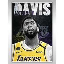 Saturndesign Anthony Davis Poster 60X90CM Nba Basketbol Afiş - Kalın Poster Kağıdı Dijital Baskı