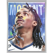 Saturndesign Ja Morant Poster 45X60CM Nba Basketbol Afiş - Kalın Poster Kağıdı Dijital Baskı