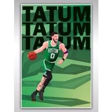 Saturndesign Jayson Tatum Poster 60X90CM Nba Basketbol Afiş - Kalın Poster Kağıdı Dijital Baskı