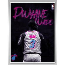 Saturndesign Dwyane Wade Poster 45X60CM Nba Basketbol Afiş - Kalın Poster Kağıdı Dijital Baskı