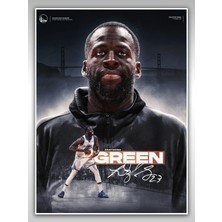 Saturndesign Draymond Green Poster 45X60CM Nba Basketbol Afiş - Kalın Poster Kağıdı Dijital Baskı