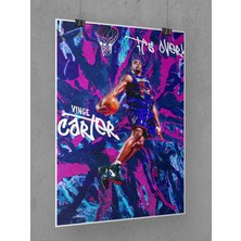 Saturndesign Vince Carter Poster 45X60CM Nba Basketbol Afiş - Kalın Poster Kağıdı Dijital Baskı