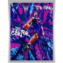 Saturndesign Vince Carter Poster 45X60CM Nba Basketbol Afiş - Kalın Poster Kağıdı Dijital Baskı