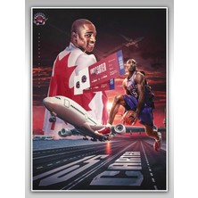 Saturndesign Vince Carter Poster 45X60CM Nba Basketbol Afiş - Kalın Poster Kağıdı Dijital Baskı