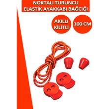 Dopar Lucky Akıllı Kilitli Elastik Noktalı Ayakkabı Bağcık 100 cm