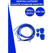 Dopar Lucky Akıllı Kilitli Elastik Noktalı Ayakkabı Bağcık 100 cm