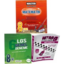 Okyanus Yayınları 8. Sınıf Master Matematik Soru Bankası + 6 Genel Deneme + Nitro Matematik Soru Bankası
