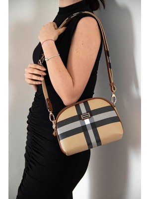 Silver Polo Silver & Polo Bej - Taba SP765 Kadın Çapraz Çanta