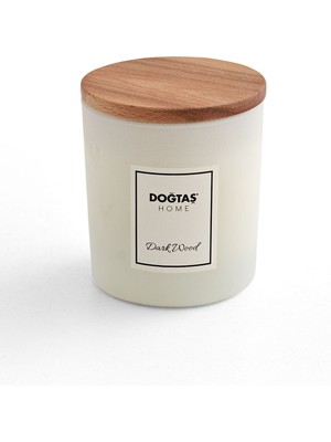 Doğtaş Home Dark Wood Ahşap Kapaklı Mum