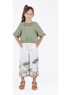 Best Kids Kız Çocuk Yaka Fırfırlı Bluz BK23YK14183