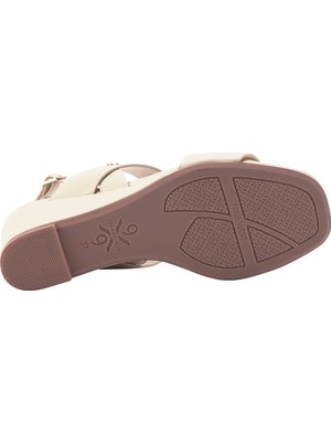 Nine West Cecılay 3fx Krem Kadın Comfort Sandalet