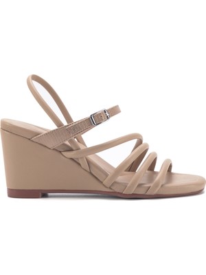 Nine West Aprıl  3fx Krem Kadın Comfort Sandalet