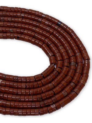 4x2 mm Kırmızı Jasper Taşı Dizi