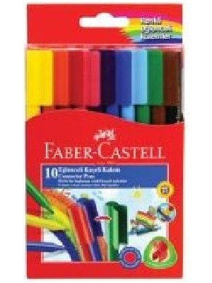 Faber-Castell Faber Castell Keçeli Kalem 10 Renk