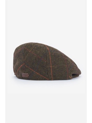 Barbour Wilkin Flat Şapka OL15 Olive Herringbone