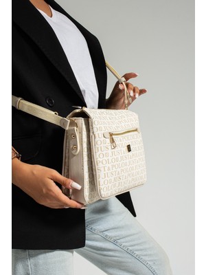 Just Polo Kadın Üç Bölmeli 3 Gözlü Çapraz ve Omuz Çantası 29X20CM PBU2068