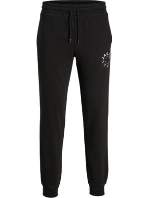 Jack & Jones Jpstgordon Jjwarrior Sweat Pants İm Erkek Siyah Eşofman 12242594-Black