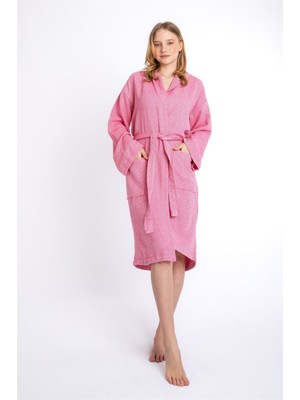 Sensomia Nora 100% Pamuklu Xl Beden Peştamal Bornoz Plaj Banyo Duş Deniz Havuz Bornozu